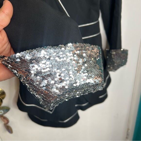 Rumia romper cocktail clubbing sequence cuffs - Picture 2 of 11